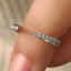 Round Cut Open Gap Wedding Band