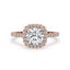 Cushion Cut Engagement Ring With Halo Style