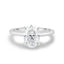 2.05 CT Oval Cut Moissanite Hidden Halo Engagement Ring