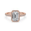 Emerald Halo Engagement Ring