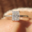 Radiant Cut Ring In White Gold