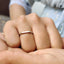 White Gold Simple comfort fit wedding band