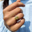 Hidden Halo Yellow Dutch Marquise Engagement Ring