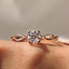 Round Diamond Twisted Engagement Ring