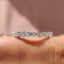 Half Eternity Wedding Band In Round And Baguette Diamond
