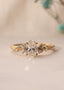 1.5 carat serephina oval cut cluster moissanite wedding ring - DisneyValley