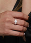 1.50 ctw Oval Shape Lab-Grown Diamond Three Stone Engagement Ring - DisneyValley