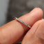 Round Diamond Band with Open Gap Design