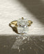 4.0 -6.0 CT Elongated Cushion Cut Lab Grown Diamond Split Shank Engagement Ring