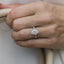 2.50 CT Elongated Oval Cut Moissanite Pave Engagement Ring