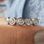5 Stone Moissanite Band With Round Cut