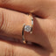 Bypass Ring With Solitaire Style