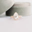 2.0 CT Pear Cut Moissanite Halo Setting Engagement Ring