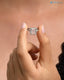 2.5 Carat IGI Fancy Vivid Pink Color Emerald Cut Lab Grown Halo Engagement ring - DisneyValley