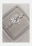 2.0 CT Heart Shape Moissanite Halo Engagement Ring