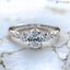 3 caret excellent oval cut lab grown diamond classic engagement ring - DisneyValley