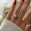 1.20 CT Princess Cut Moissanite Cluster Style Engagement Ring