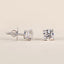 1 TCW Round Moissanite Stud Earrings in Silver