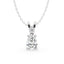 Pear Shaped Diamond Pendant - White Gold