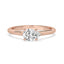 Pear Cut Diamond Engagement Ring In East West Setting