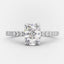 1.70ct Cushion Cut Moissanite Hidden Halo Engagement Ring