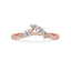 Marquise Diamond Wedding Band – V Shape Style