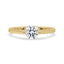 Single Diamond Engagement Ring Round Diamond in Gold Setting