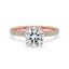 Round Diamond Double Hidden Halo Engagement Ring