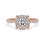 Round Diamond Classic Cathedral Engagement Ring