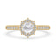 Antique Diamond Cluster Ring - Halo-Set Elegance