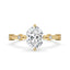 Oval Shaped Engagement Ring - Distance Pave