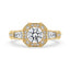 Vintage Diamond Ring with Round Center Stone