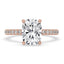 Cushion Diamond Ring In Double Hidden Halo Design