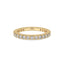 Gold Wedding Band Women With Round Diamonds