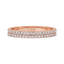 Round Diamond Eternity Band with Two Rows