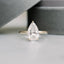 2.0 CT Pear Cut Moissanite Solitaire Engagement Ring