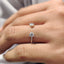 Open Gap 2 Stone Wedding Band