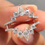 Wrap Guard Pear Cut Wedding Band