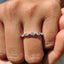 Half Eternity 5 Stone Wedding Band In white Gold
