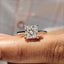 Princess Cut Solitaire Ring in a Cathedral Setting
