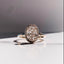 2.0 CT Oval Cut Moissanite Halo Engagement Ring