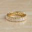 4.50 TCW Emerald Cut Full Eternity Stacking Wedding Band