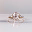3.0 CT Oval Moissanite Three Stone Setting Engagement Ring