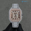 Diamond Cartier Santos 40mm - Steel & Rose Gold - Roman Dial