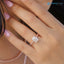 Radiant Moissanite Milgrain Pave Engagement Ring