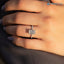 Radiant Lab Grown Hidden Halo Pave Setting Engagement Ring