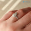 Pear Lab Grown Halo Split Shank Pave Setting Engagement Ring