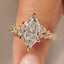 Dutch Marquise Diamond Ring with Hand Engraved Filigree Design