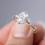 1.93 CT Oval Cut Moissanite Dainty Style Engagement Ring
