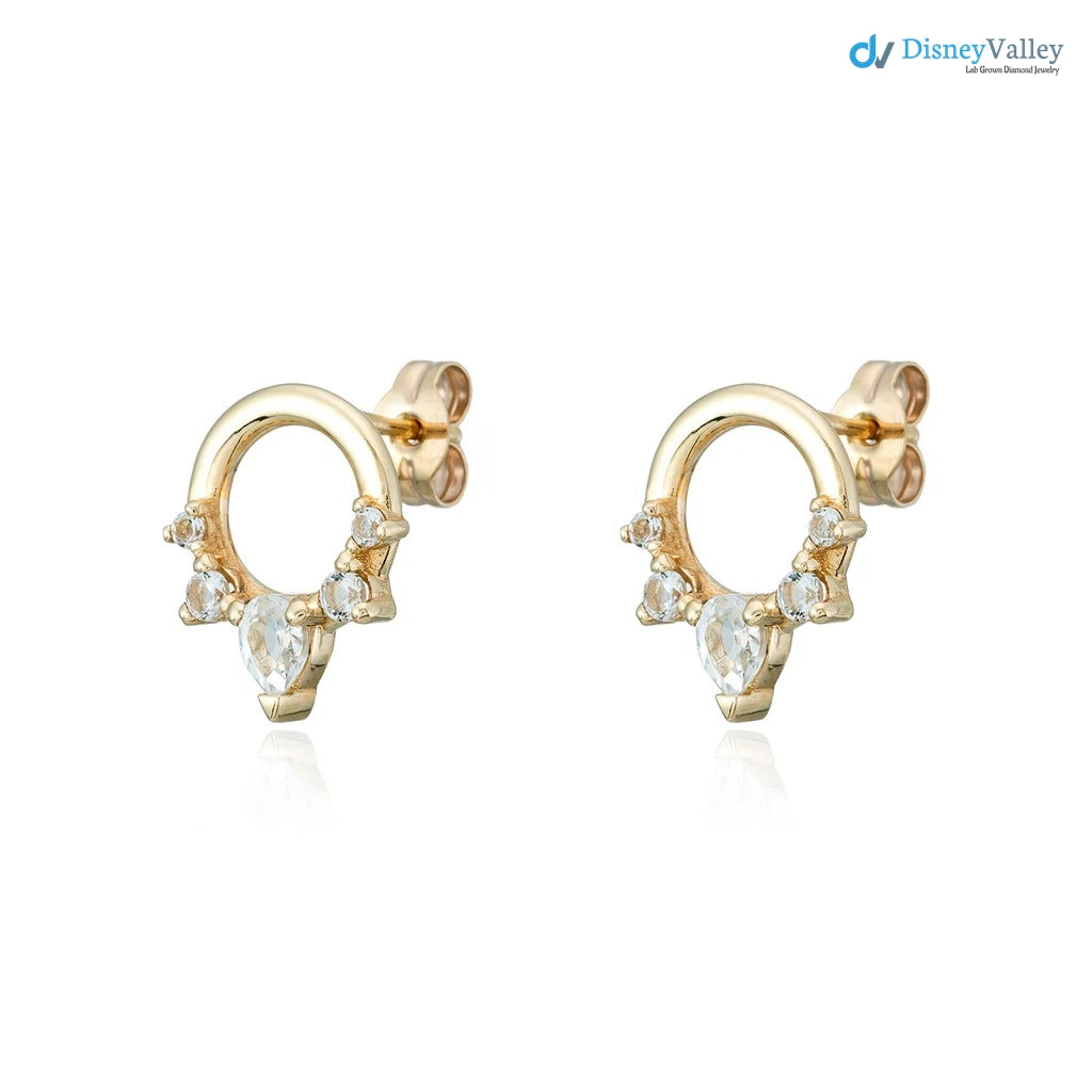 The Merryn Earrings VS1 D-E Lab Diamonds Gold Tiara Earring